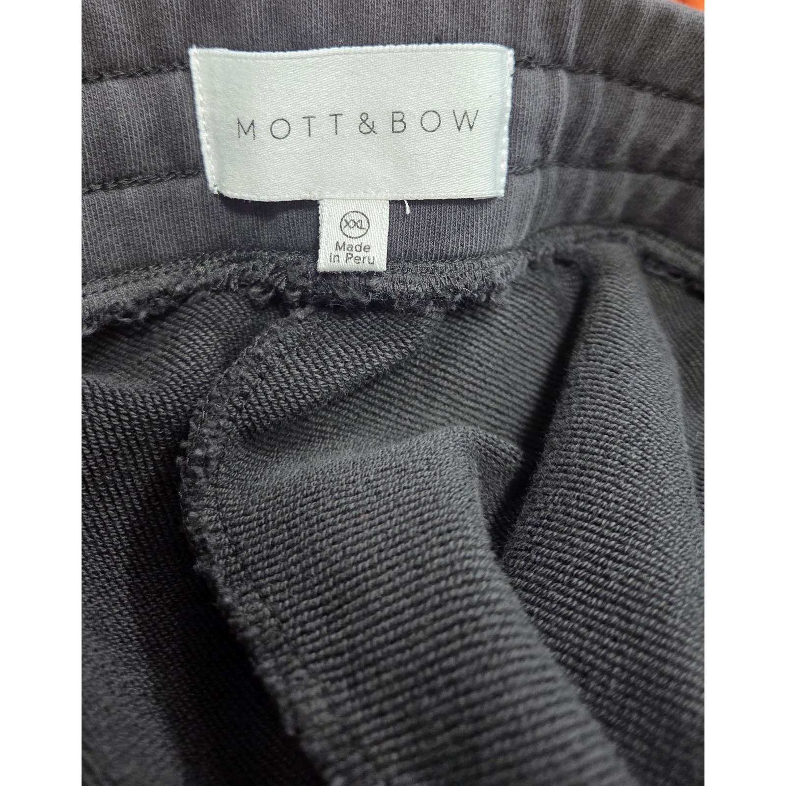 Mott & Bow Jogger Sweatpants Black Hooper French Terry Peru Loungewear Men's Xl — image 5 of 6